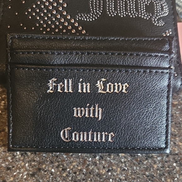 Brand NEW Juicy Couture Black Studded Card Holder✨️✨️ - Picture 2 of 4